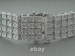 Bracelet De Tennis Pour Hommes Avec Diamants Naturels En Argent Sterling 1.50 Carats