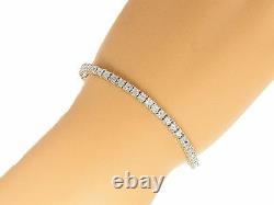Bracelet De Tennis Unisexe Natural Round Diamond En Argent Sterling 1/4 Carats 7