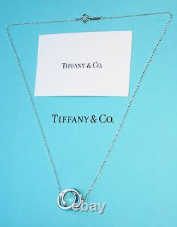 Collier De Chaîne En Argent Sterling Tiffany & Co 1837 Cercles D'enchevêtrement Rrp £345