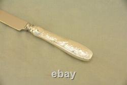 Couteau de table de 10-3/8 pouces en argent sterling Tiffany Audubon sans monogramme