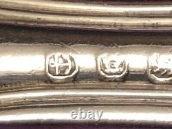 Couteau et fourchette de service en argent sterling 925 en bon état vintage, poids 188 grammes