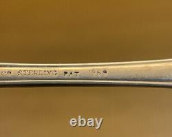 Cuillère en argent sterling Tiffany Pat. 1869 Monogrammée P sur le manche