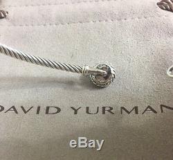 David Yurman Châtelaine Bracelet Avec Turquoise Argent 925 3mm
