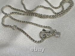David Yurman Sterling Silver 925 Box Chain Collier 1.7mm Large 17in Réglable