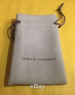 David Yurman X Bracelet 4 MM Avec La Taille D'or Moyen Argent 925 Et 18k