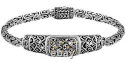 Devata Bali Dragon Skin Sterling Silver 925 18k Bracelet Byzantin Dhk3146bd M