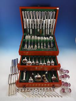 Ensemble De Coutellerie En Argent Sterling Lebolt Chicago Chicago 204 Pcs Arts & Crafts