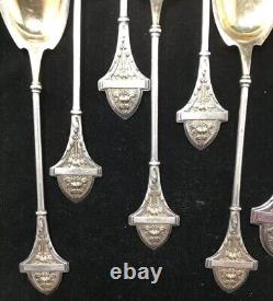 Ensemble de crème glacée en argent sterling Ivy de Gorham comprenant 13 pièces (1868)