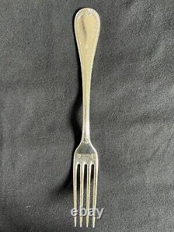 Fourchette de dîner en argent sterling Malmaison par Christofle France 8 1/8