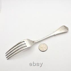 Fourchette de dîner en argent sterling de Tiffany Co. Antique