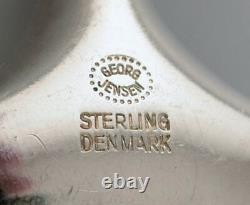 Georg Jensen Sterling Silver Cypress 3 Pièces. Fourches Déjeuner