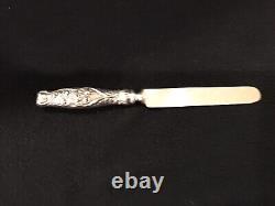 LILY OF THE VALLEY par WHITING Couteau de déjeuner à manche creux en argent sterling 8.5L
