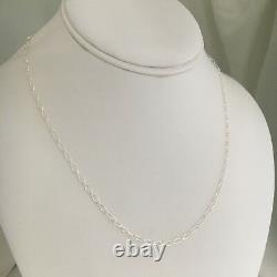 Nouveau Tiffany & Co 18 Sterling Silver Oval Link Chain Collier