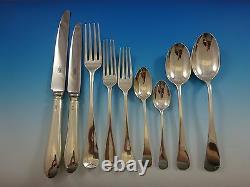 Old English By Divers Anglais Makers Sterling Silver Flatware Service 58 Pcs