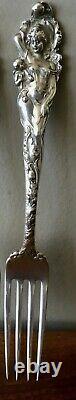 One Old Reed & Barton Love Disarmed Sterling Silver Dinner Fork 7 3/4 Rare