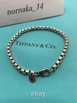 Près De Mint Tiffany & Co. Vénitien Link Bracelet Argent Sterling 925 Avec Box
