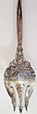 Rare Maynard & Co Argent Sterling 925 Travaux de Cupidon Cocktail Olive Fork