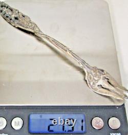 Rare Maynard & Co Argent Sterling 925 Travaux de Cupidon Cocktail Olive Fork