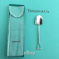 Rare Tiffany & Co Nouveauté Spade Spoon Confiture En Argent Sterling, Sucre, Cartier Asprey