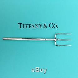 Rare Tiffany & Co. Pitchfork Nouveauté Fourchette À Servir En Argent Massif Asprey Cartier