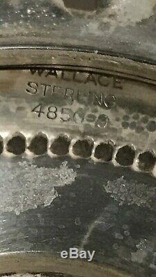 Rare Wallace Grand Baroque En Argent Sterling Paire Gobelets Grande Condition
