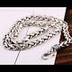 Real Solid 925 Sterling Silver Collier Tressé Chaîne Hommes 20 26