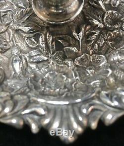 S. Kirk & Son Repousse En Argent Sterling Chamberstick Forme Rare