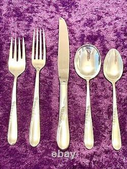 Service Pour 12 Reed & Barton Sterling Silver Wheat Flatware Argenterie