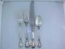Sterling Gorham (6) 4pc Place Settings Flatware Chantilly 1895 Ancienne Marque Pas Mono