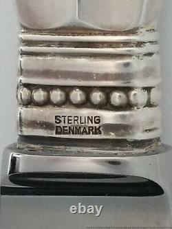 Sterling Silver Georg Jensen Acanthus Danemark Flatware Service Pour 8 60 Pièces