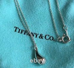 Tiffany & Co. Argent Sterling Elsa Peretti Pendentif Collier Teardrop