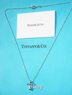 Tiffany & Co Collier Argent Sterling Croix 16mm Pendentif Elsa Peretti Prc £220