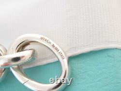 Tiffany & Co. Collier En Argent Sterling Bracelet Oval Link Fermoir Extender 1
