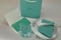 Tiffany & Co En Argent Massif Bracelet Medium 7,25 Free USA Shipping Rose