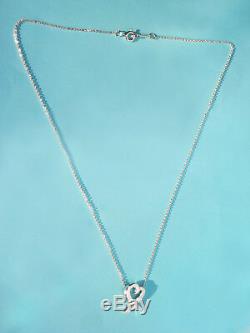 Tiffany & Co En Argent Sterling Paloma Picasso Loving Heart Collier