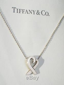Tiffany & Co En Argent Sterling Paloma Picasso Loving Heart Collier