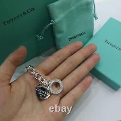 Tiffany & Co. Heart Tag Toggle Chain Bracelet 7.5 Bracelet En Argent Sterling