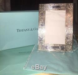 Tiffany & Co. Sterling Silver Childs Record Naissance Cadre Nwt Cadeau Parfait Du Nouveau-né