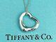 Tiffany & Co Sterling Silver Elsa Peretti Collier Pendentif Coeur Ouvert