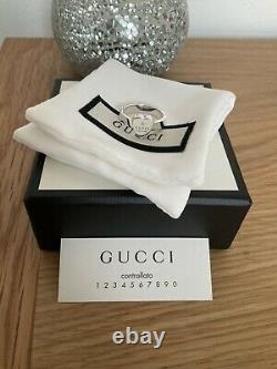 Véritable Stupéfiant Gucci Dames Coeur Sterling Silver Cœur Anneau Dans La Taille De La Boîte 14