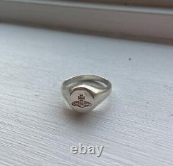 Vivienne Westwood Extrêmement Rare Sigillo Ring Sterling Silver 925
