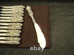 Wallace Sir Christopher Argent Sterling Flatware, Service/12++ (77 Pièces)