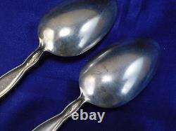 Whiting Lily De La Vallée Sterling Silver Soup Spoon Paire Excellent M M