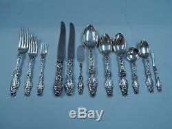 Whiting Lily Set Antique Dîner 91 Pièces American Sterling Silver