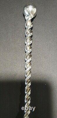 Whiting Twist And Ball Sterling Silver Gros Serveur De Scoop Au Fromage